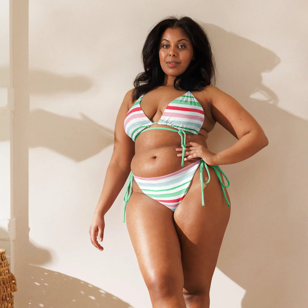 All-over print recycled string bikini | Dockhead | |