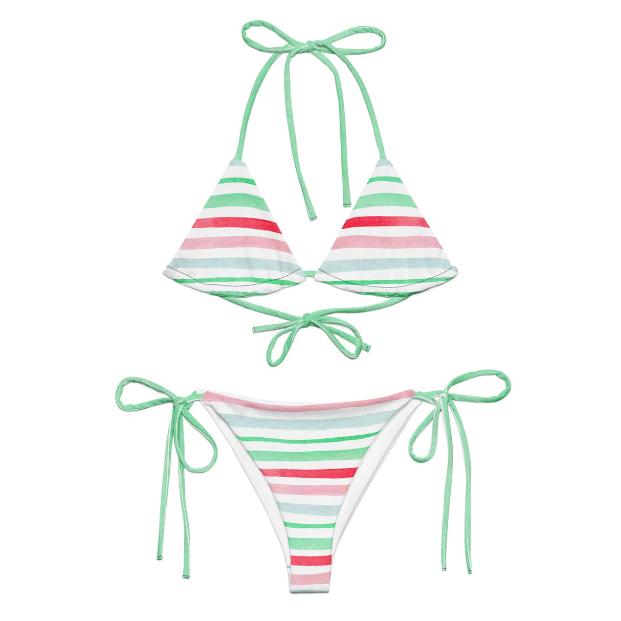 All-over print recycled string bikini | Dockhead | | 6XL