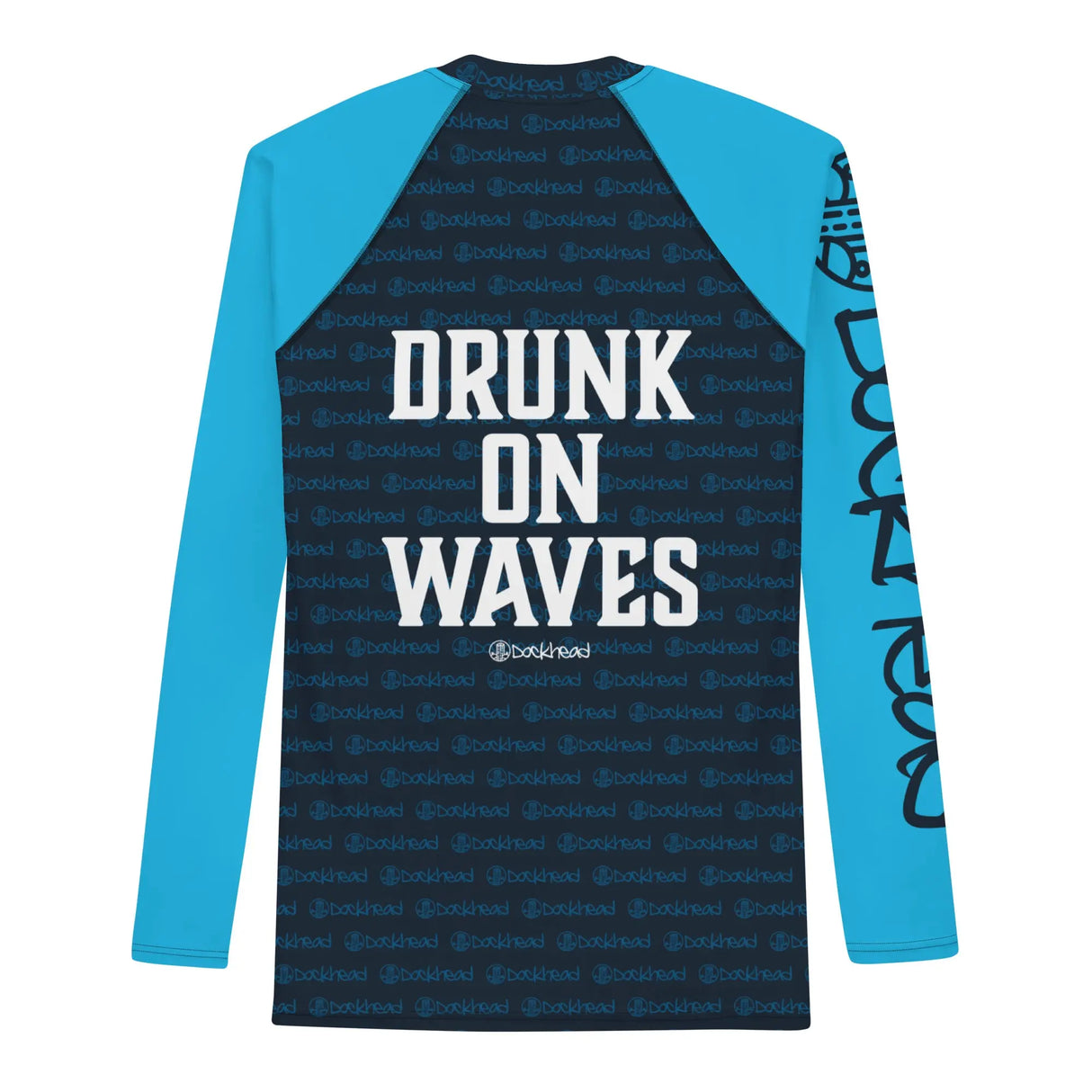 Drunk On Waves Men's Rash Guard Shirt - Dockhead