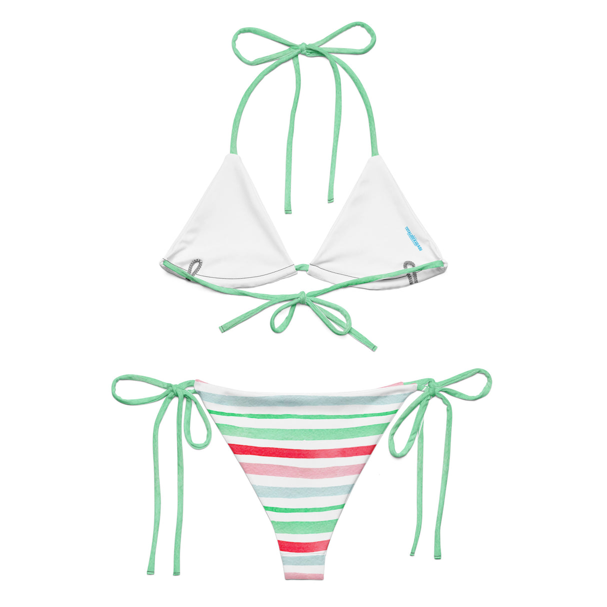 All-over print recycled string bikini | Dockhead | |