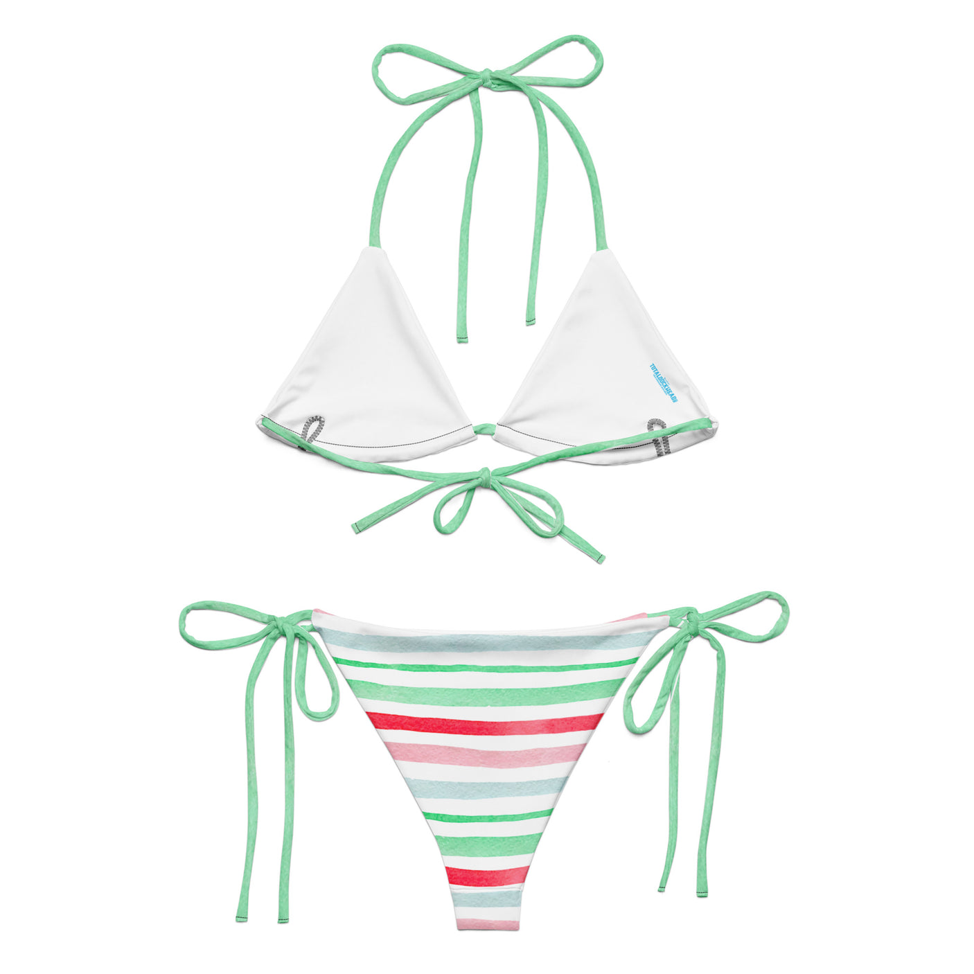 All-over print recycled string bikini | Dockhead | |