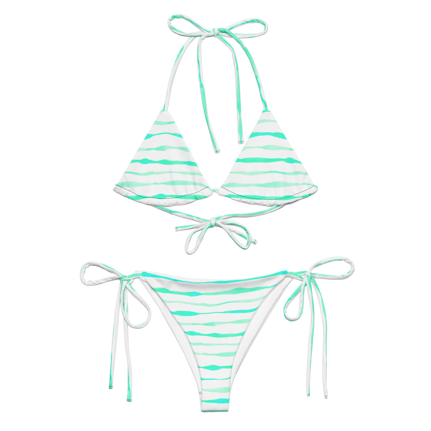 All-over print recycled string bikini | Dockhead | | 6XL