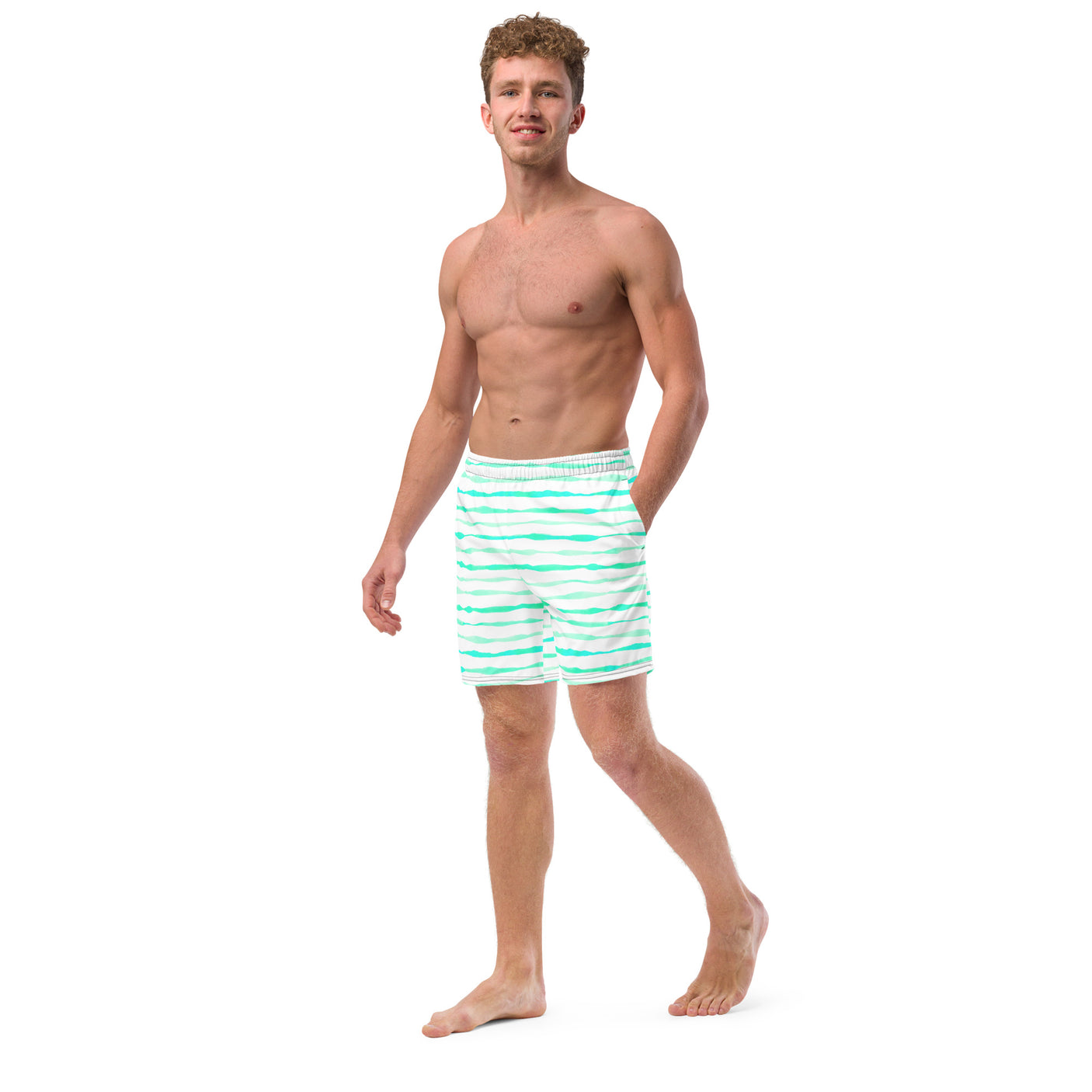 All-Over Print Recycled Swim Trunks | Dockhead | |