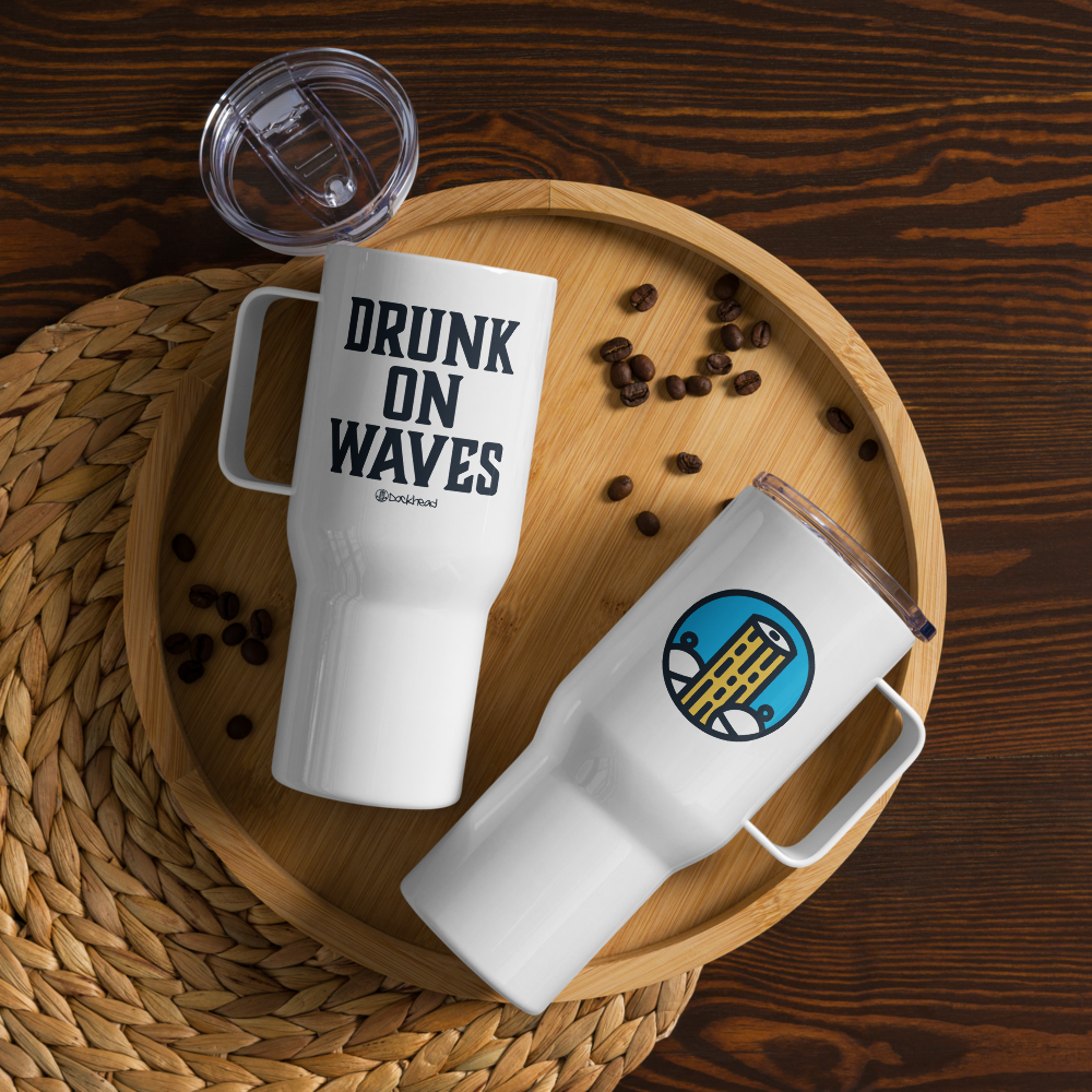 Drunk On Waves Travel Mug with Handle | Dockhead | Travel Mug |