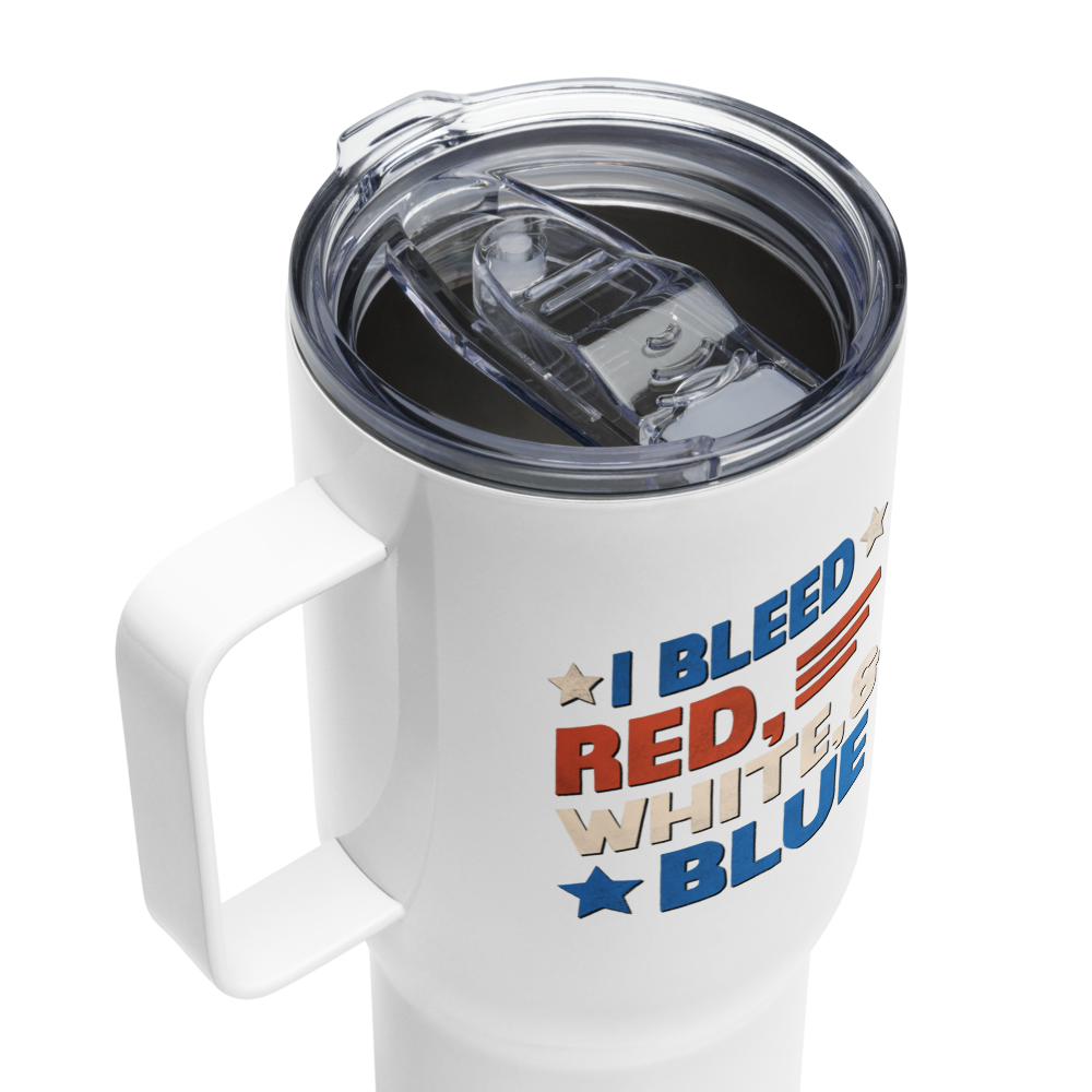 Patriot’s Crest Travel Mug with a Handle | Dockhead | Travel Mug |