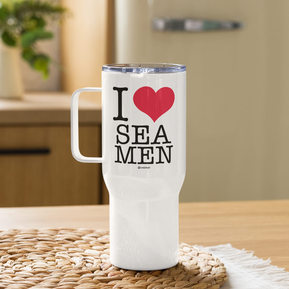 I Love Sea Men Travel Mug with Handle | Dockhead | Travel Mug |