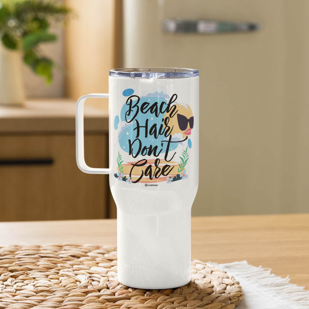 Beach Hair Don't Care Travel Mug with Handle | Dockhead | Travel Mug |