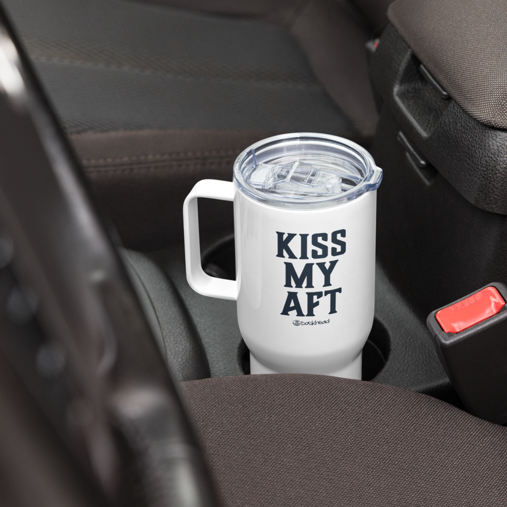 Kiss My Aft Travel Mug with Handle | Dockhead | Travel Mug |