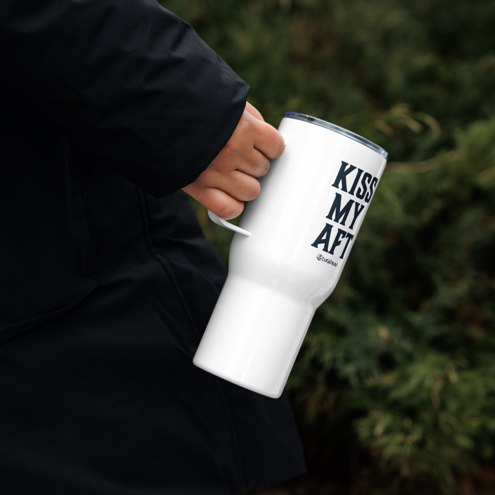 Kiss My Aft Travel Mug with Handle | Dockhead | Travel Mug |
