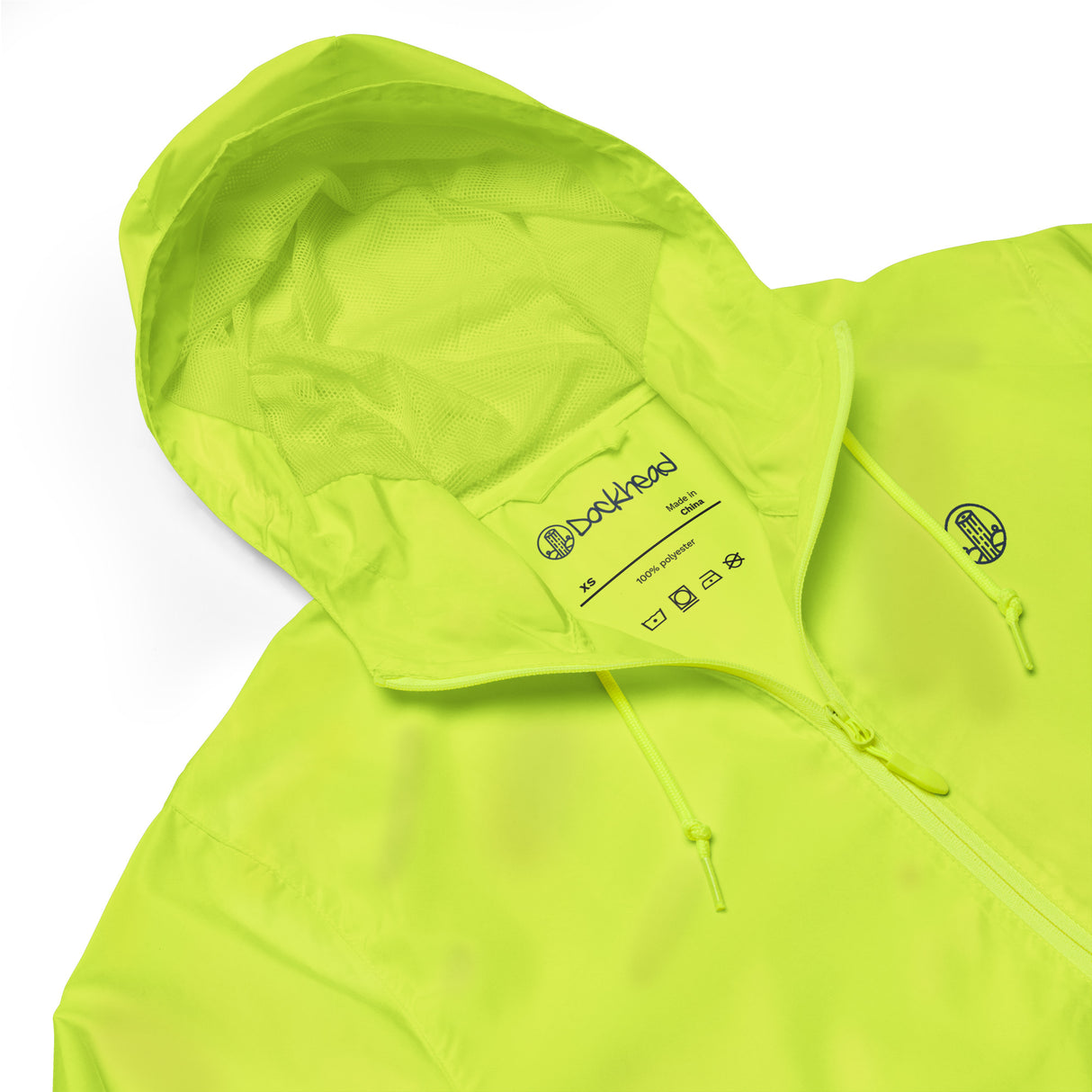 Unisex lightweight zip up windbreaker | Dockhead | |