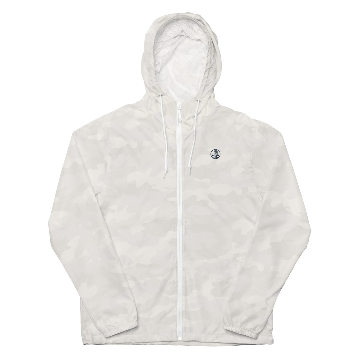 Unisex lightweight zip up windbreaker | Dockhead | | White-Camo-3XL