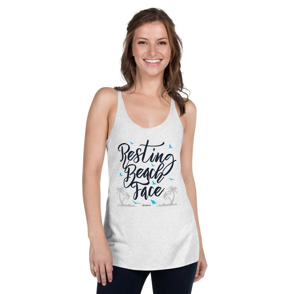Resting Beach Face Women's Racerback Tank | Dockhead | |