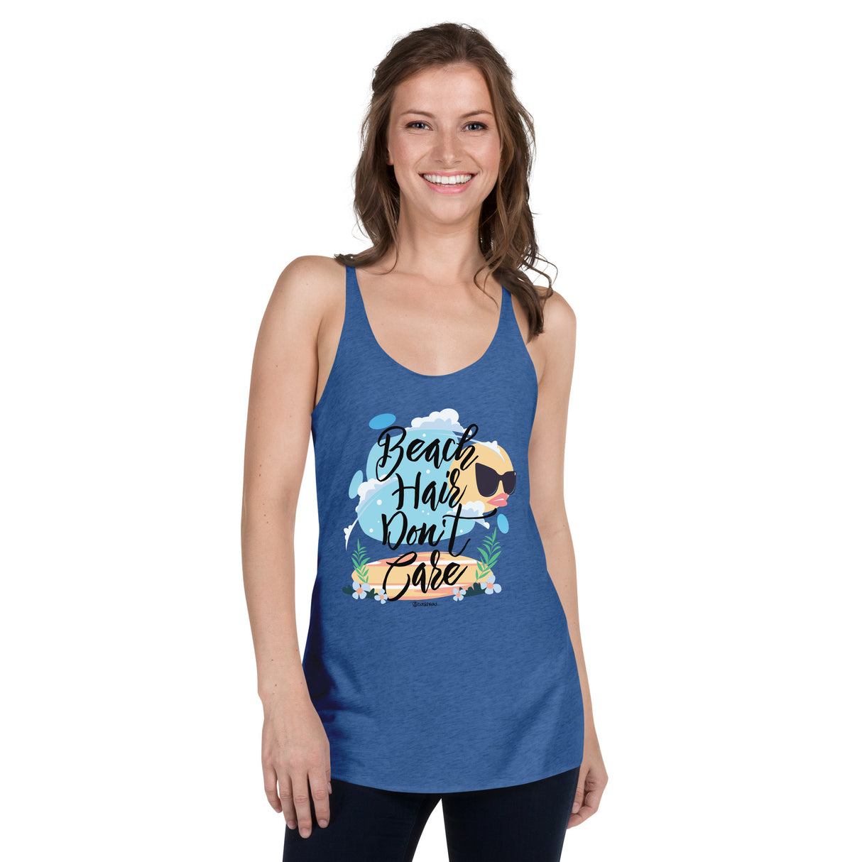 Beach Hair Don't Care Women's Racerback Tank | Dockhead | |