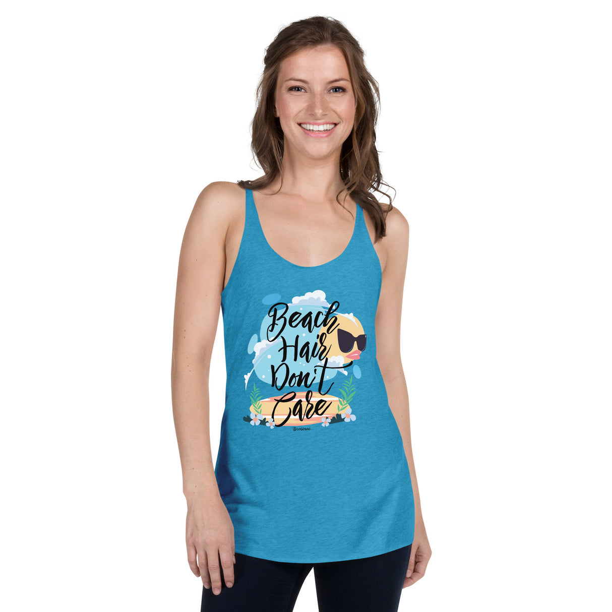 Beach Hair Don't Care Women's Racerback Tank | Dockhead | |