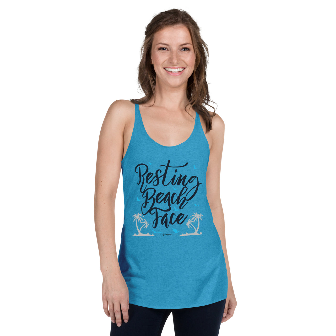 Resting Beach Face Women's Racerback Tank | Dockhead | |