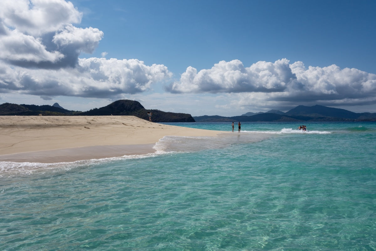 Tropical beach with clear turquoise water