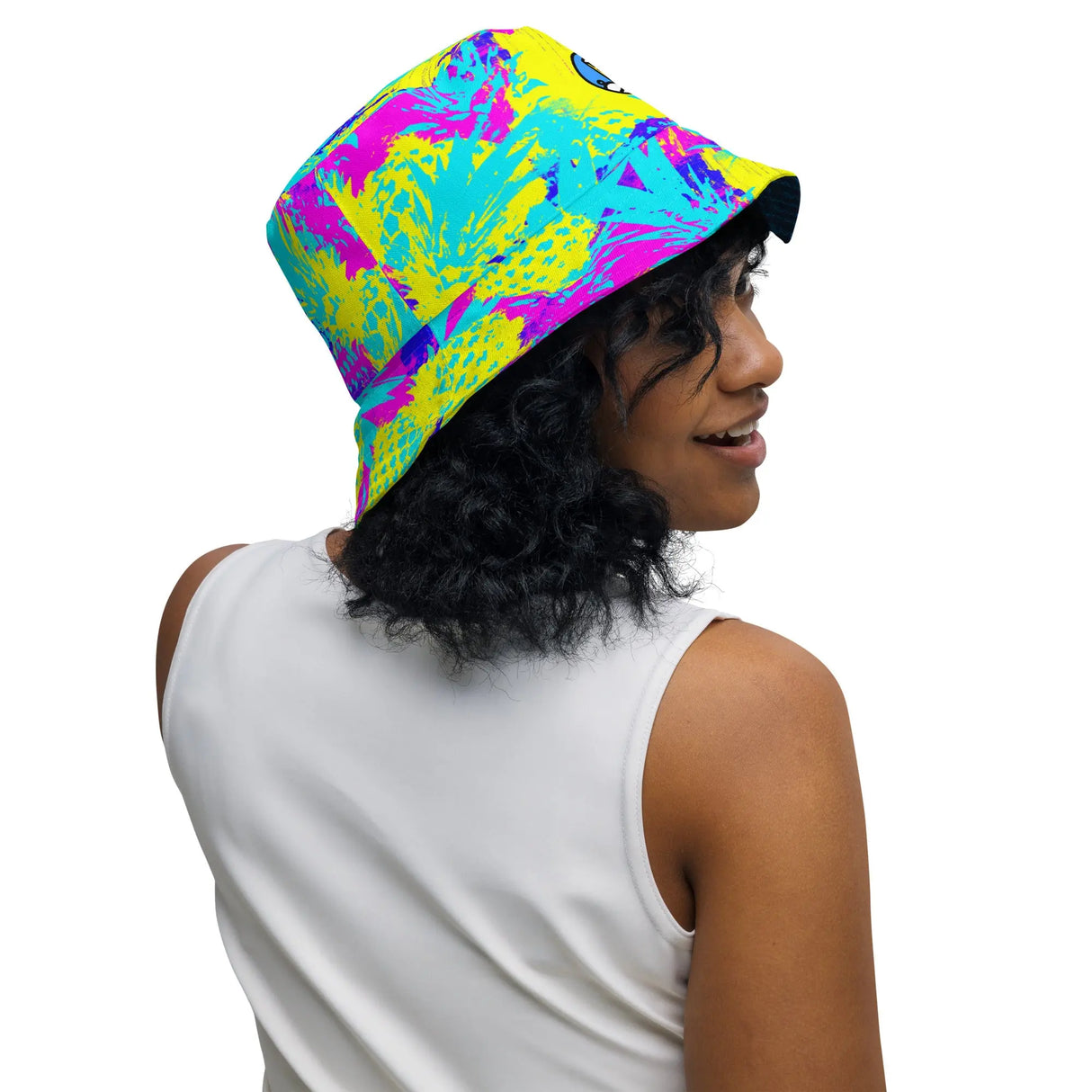 Abstract Pineapple Reversible Bucket Hat - Dockhead