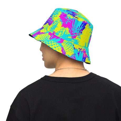 Abstract Pineapple Reversible Bucket Hat - Dockhead