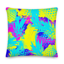 Abstract Pineapples Premium Throw Pillow - Dockhead