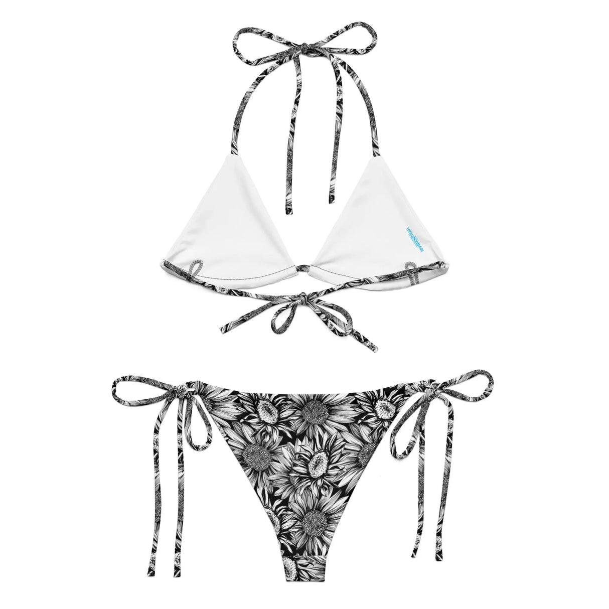 Sunflowers Recycled String Bikini - Dockhead