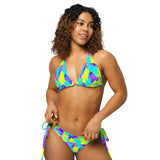 Abstract Pineapples Recycled String Bikini - Dockhead