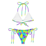 Abstract Pineapples Recycled String Bikini - Dockhead