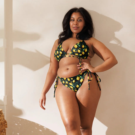 Lemons Recycled String Bikini - Dockhead