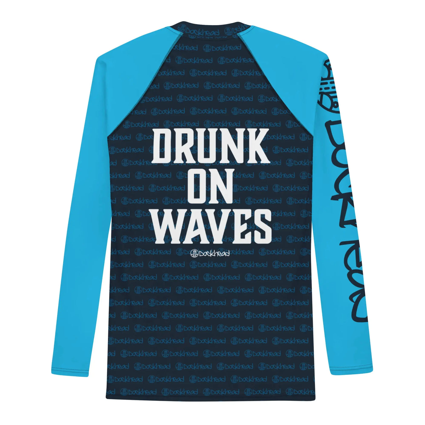 Drunk On Waves Men's Rash Guard Shirt - Dockhead