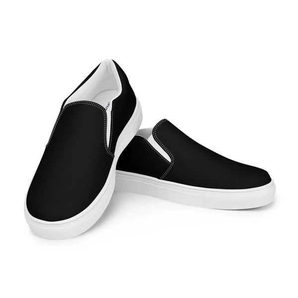 Slips by Dockhead Men’s Slip-On Canvas Shoes (Black) - Dockhead