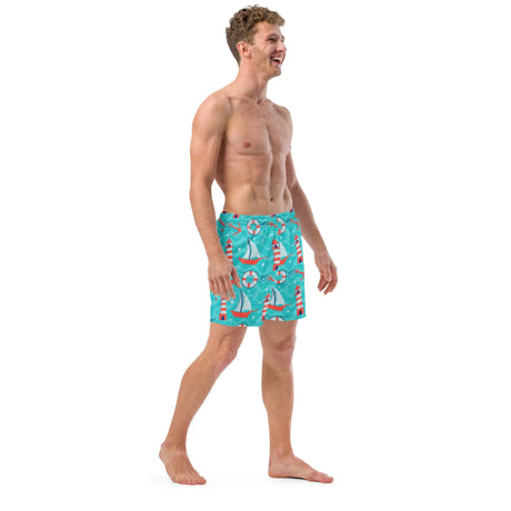 Harbor Haven Men's Swim Trunks - Dockhead