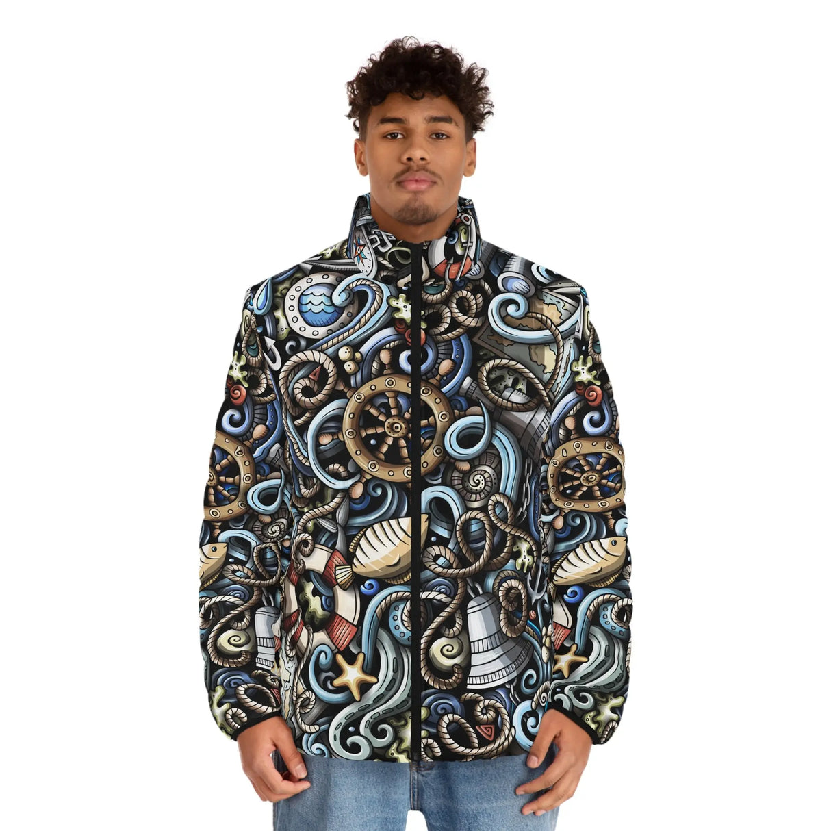 Nautical Nonsense Puffer Jacket - Dockhead