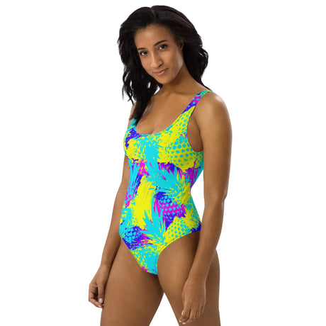 Abstract Pineapples One-Piece Swimsuit - Dockhead