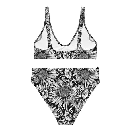 Sunflowers Recycled High-Waisted Bikini - Dockhead