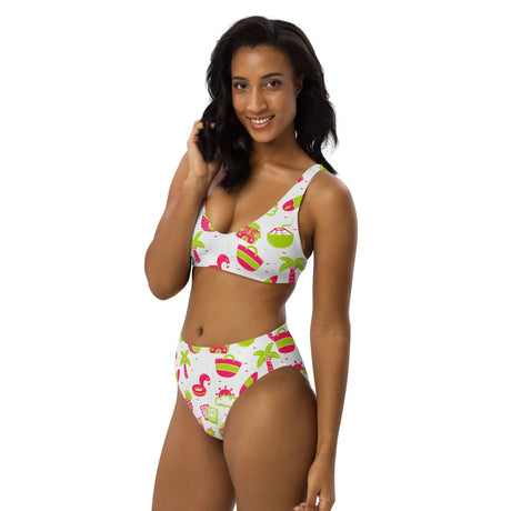 Summer Fun Recycled High-Waisted Bikini - Dockhead