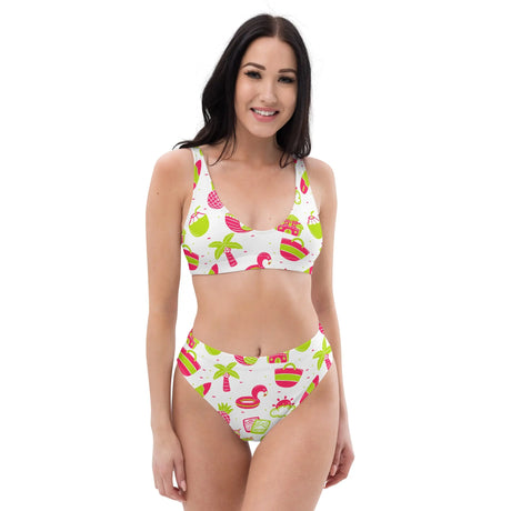 Summer Fun Recycled High-Waisted Bikini - Dockhead