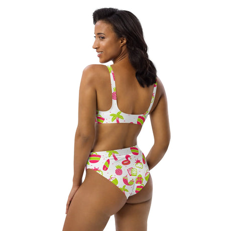 Summer Fun Recycled High-Waisted Bikini - Dockhead