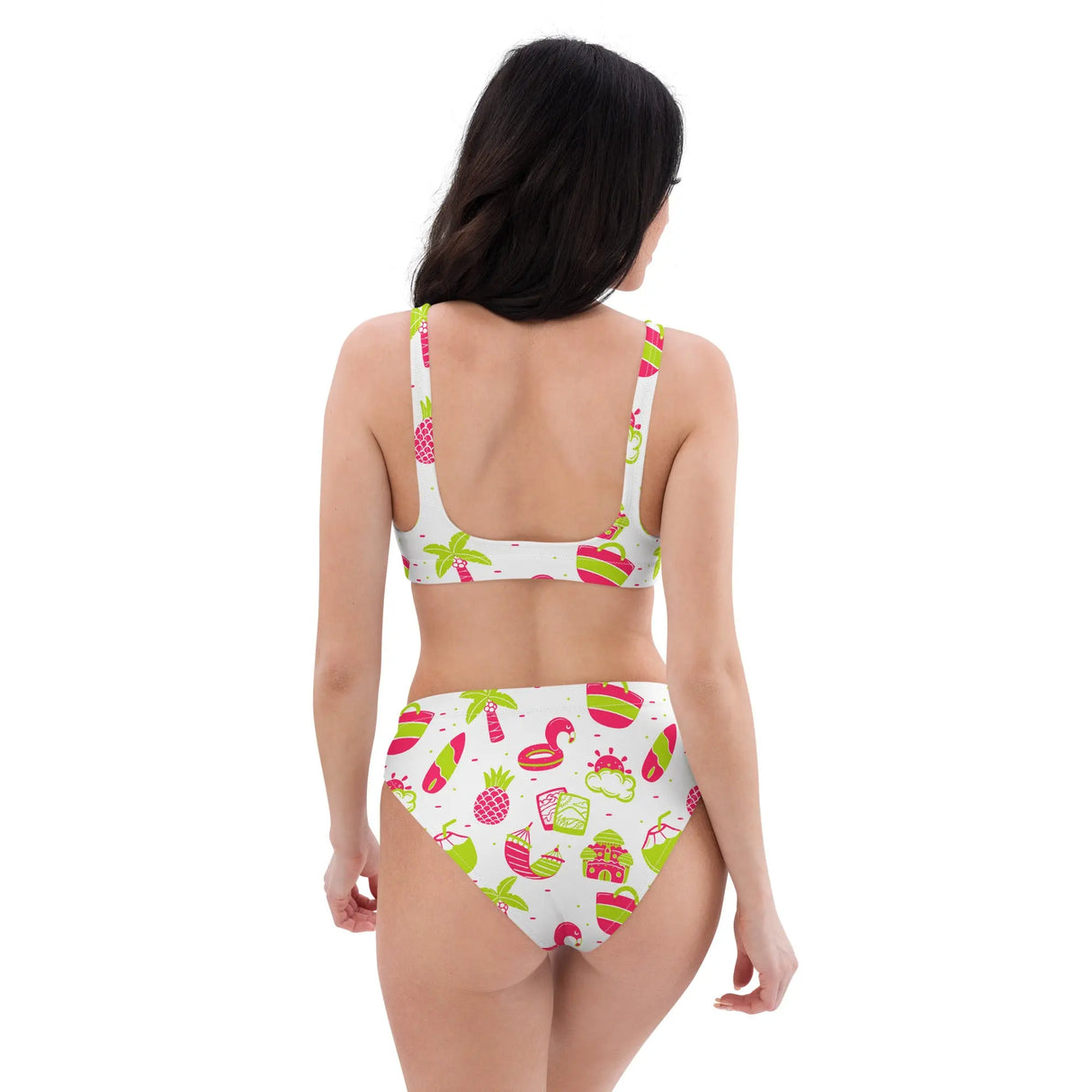 Summer Fun Recycled High-Waisted Bikini - Dockhead