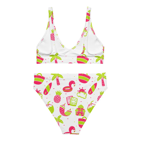 Summer Fun Recycled High-Waisted Bikini - Dockhead