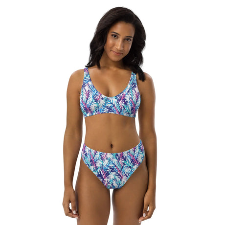 Coral Reef Recycled High-Waisted Bikini - Dockhead