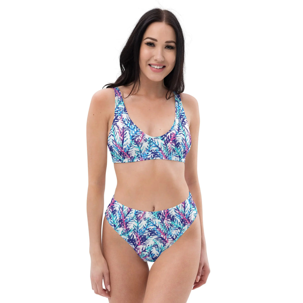 Coral Reef Recycled High-Waisted Bikini - Dockhead