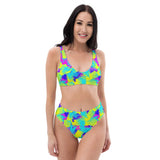 Abstract Pineapples Recycled High-Waisted Bikini - Dockhead