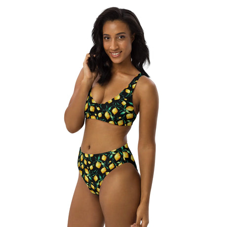 Lemons Recycled High-Waisted Bikini - Dockhead