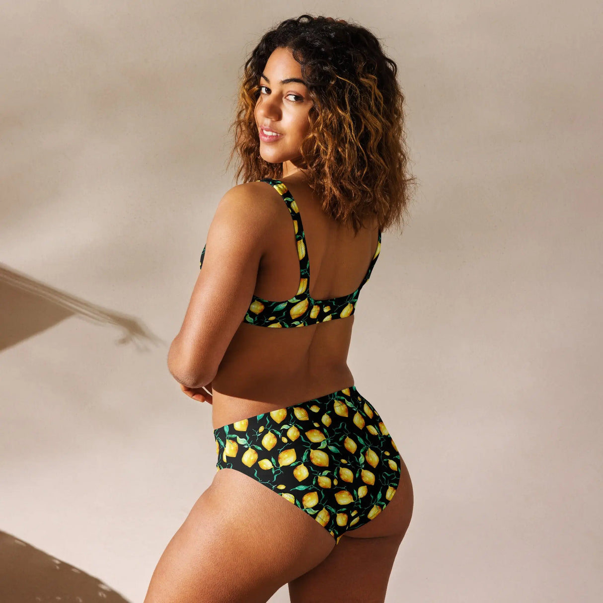 Lemons Recycled High-Waisted Bikini - Dockhead