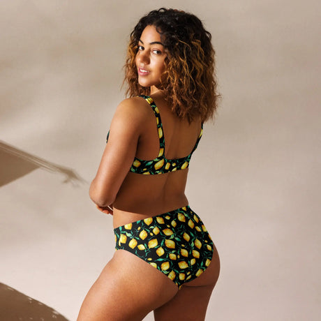 Lemons Recycled High-Waisted Bikini - Dockhead