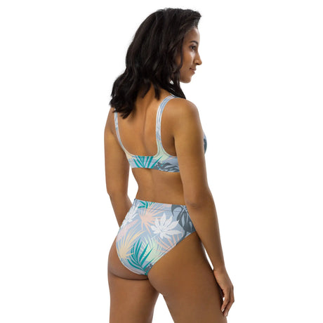 Pastel Paradise Recycled High-Waisted Bikini - Dockhead