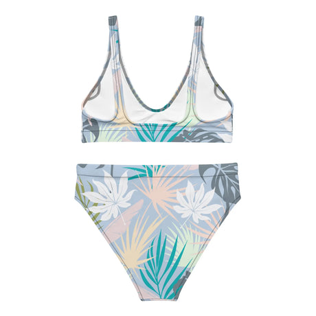 Pastel Paradise Recycled High-Waisted Bikini - Dockhead