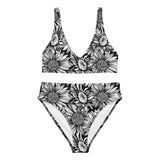 Sunflowers Recycled High-Waisted Bikini - Dockhead