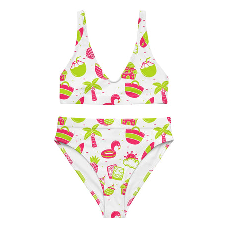 Summer Fun Recycled High-Waisted Bikini - Dockhead