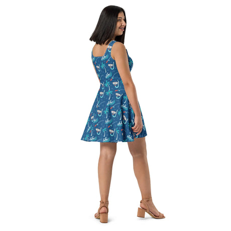 Tropical Tides Skater Dress - Dockhead