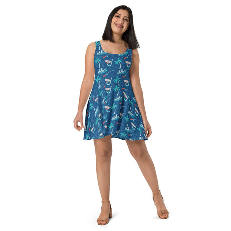 Tropical Tides Skater Dress - Dockhead